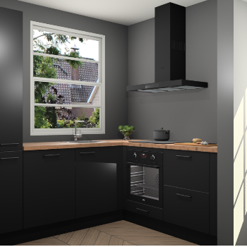 Zwarte keuken Harbin 107152