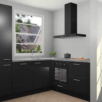 Zwarte keuken Harbin 107220