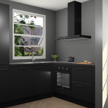 Zwarte keuken Harbin 107228