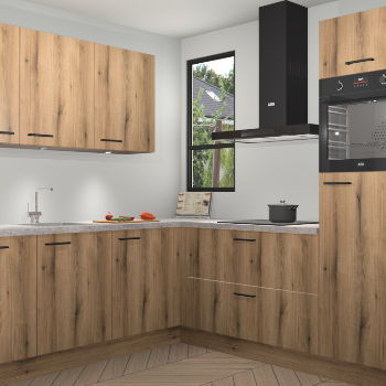 Goud Eiken keuken Johannesburg 105434