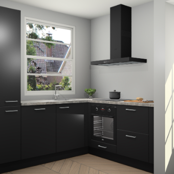 Zwarte keuken Harbin 107232