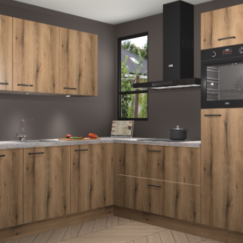 Goud Eiken keuken Johannesburg 105435