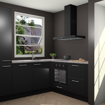 Zwarte  keuken Harbin 107237