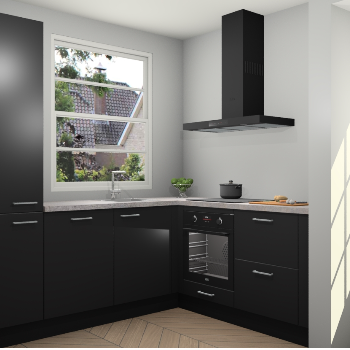 Zwarte keuken Harbin 107238