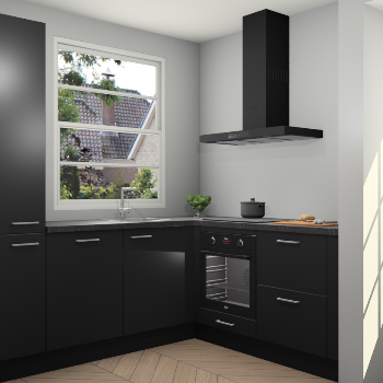 Zwarte keuken Harbin 107247