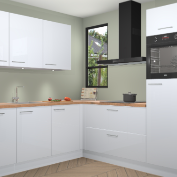 Sneeuwwitte hoogglans keuken Johannesburg 105833