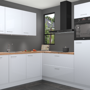 Sneeuwwitte hoogglans keuken Johannesburg 105834