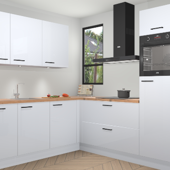 Sneeuwwitte hoogglans keuken Johannesburg 105836