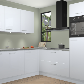 Sneeuwwitte hoogglans keuken Johannesburg 105847