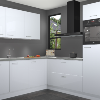 Sneeuwwitte hoogglans keuken Johannesburg 105848