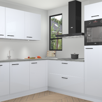 Sneeuwwitte hoogglans keuken Johannesburg 105850