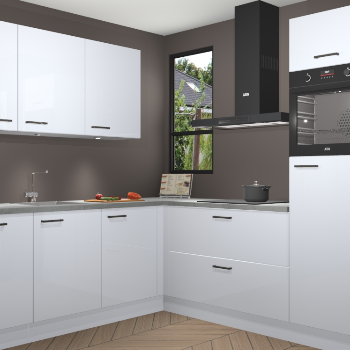 Sneeuwwitte hoogglans keuken Johannesburg 105851