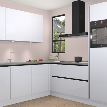 Sneeuwwitte hoogglans greeploze keuken Johannesburg 105852