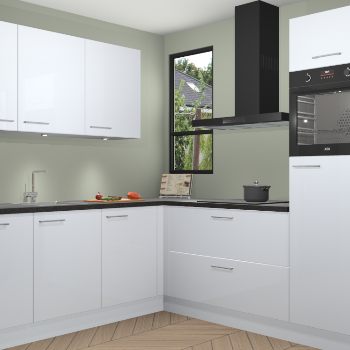 Sneeuwwitte hoogglans keuken Johannesburg 105865