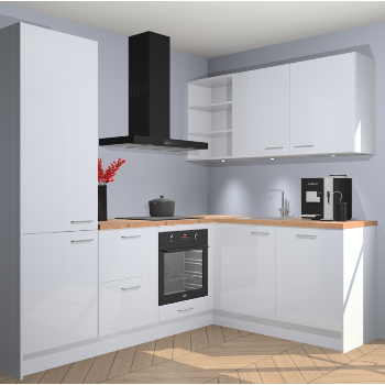 Sneeuwwitte Hoogglans keuken Pilsen 105402