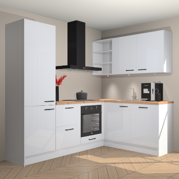 Sneeuwwitte Hoogglans keuken Pilsen 105404