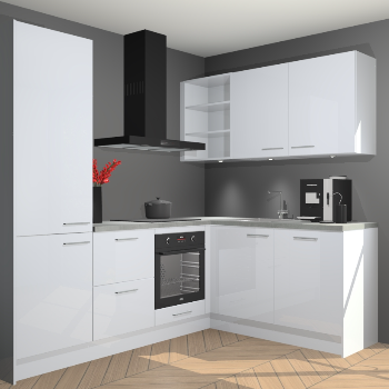 Sneeuwwitte Hoogglans keuken Pilsen 105116