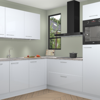 Sneeuwwitte hoogglans keuken Johannesburg 105948