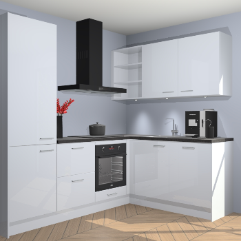 Sneeuwwitte Hoogglans keuken Pilsen 105408