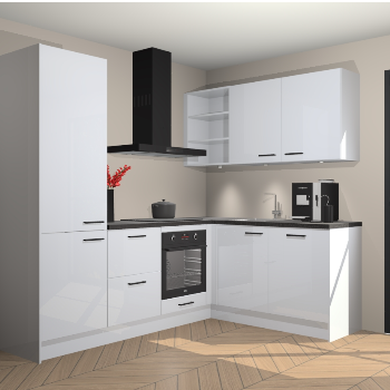 Sneeuwwitte Hoogglans keuken Pilsen 105410