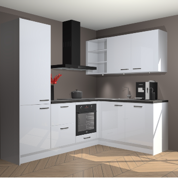 Sneeuwwitte Hoogglans keuken Pilsen 105411