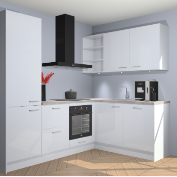 Sneeuwwitte Hoogglans keuken Pilsen 105420