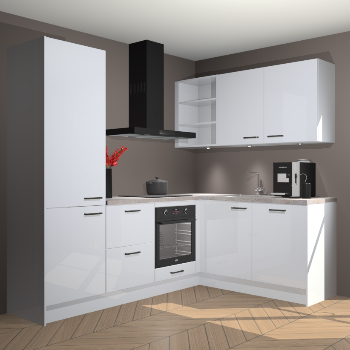 Sneeuwwitte Hoogglans keuken Pilsen 105423