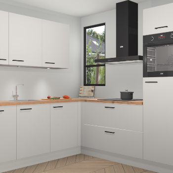 Zijdegrijze hoogglans keuken Johannesburg 106047