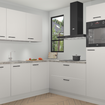 Zijdegrijze hoogglans keuken Johannesburg 106129