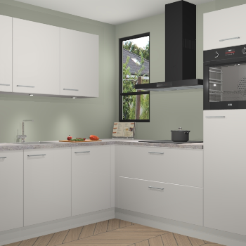 Zijdegrijze hoogglans keuken Johannesburg 106138