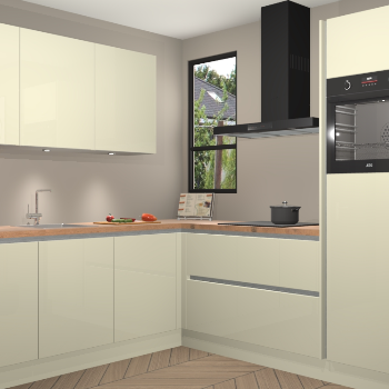 Magnolia hoogglans greeploze keuken Johannesburg 106193