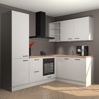 Zijdegrijze Hoogglans keuken Pilsen 105857