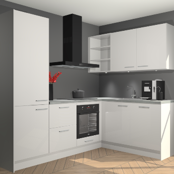 Zijdegrijze Hoogglans keuken Pilsen 105925