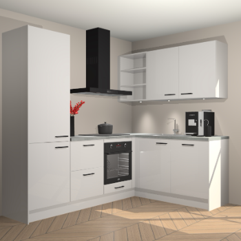 Zijdegrijze Hoogglans keuken Pilsen 105929