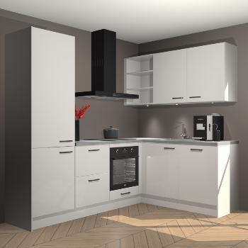 Zijdegrijze Hoogglans keuken Pilsen 105930