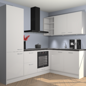 Zijdegrijze Hoogglans keuken Pilsen 105933