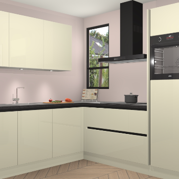 Magnolia hoogglans greeploze keuken Johannesburg 106220