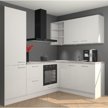 Zijdegrijze Hoogglans keuken Pilsen 105944