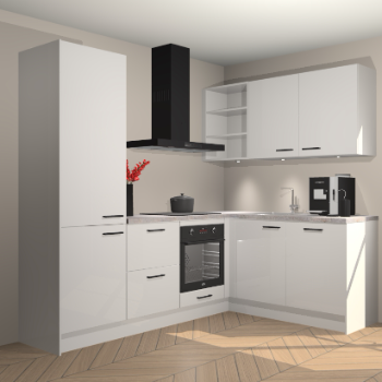 Zijdegrijze Hoogglans keuken Pilsen 105947