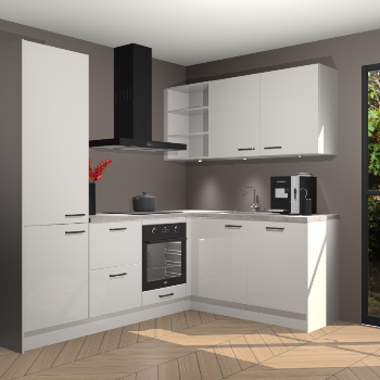 Zijdegrijze Hoogglans keuken Pilsen 105949