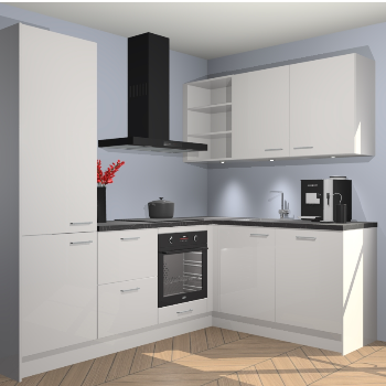 Zijdegrijze Hoogglans keuken Pilsen 107925