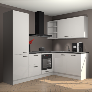 Zijdegrijze Hoogglans keuken Pilsen 105959