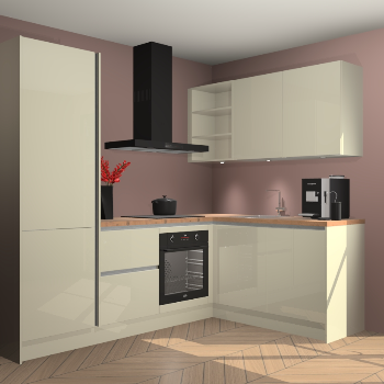 Magnolia Hoogglans greeploze keuken Pilsen 105963