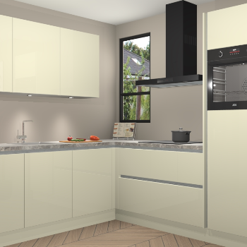 Magnolia hoogglans greeploze keuken Johannesburg 106235