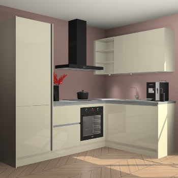 Magnolia Hoogglans greeploze keuken Pilsen 105999