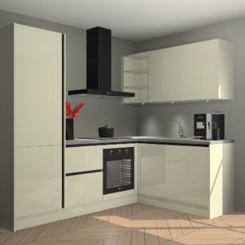 Magnolia Hoogglans greeploze keuken Pilsen 106002