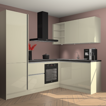 Magnolia Hoogglans greeploze keuken Pilsen 106005