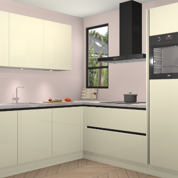 Magnolia hoogglans greeploze keuken Johannesburg 106275