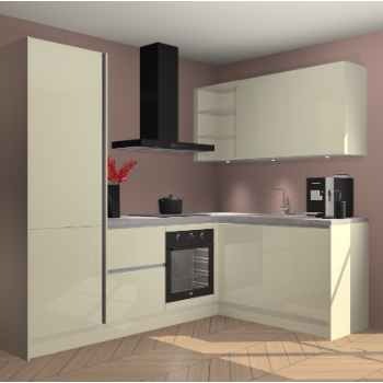 Magnolia Hoogglans greeploze keuken Pilsen 106016