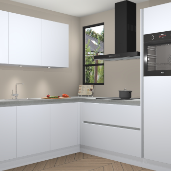 Sneeuwwitte greeploze keuken Johannesburg 106370